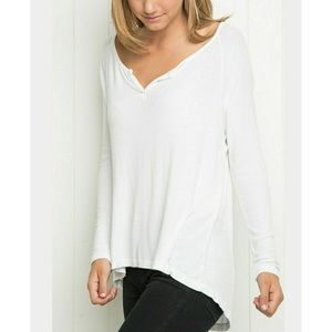 Brandy Melville White Long Sleeved